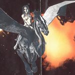 Collage Flaming Bess auf Drache